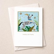 Birthday Card - Zebra Birthday Card - Zebra