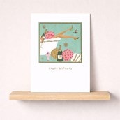 Birthday Card - Champagne & Bath