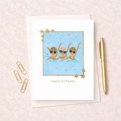 Birthday Card - Swimming Gals