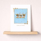 Birthday Card - Swimming Gals