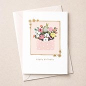 Birthday Card - Flowers In An Envelope