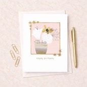 Birthday Card - Vase Of Flowers