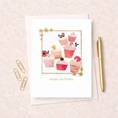 Birthday Card -  Cupcakes