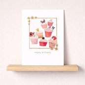 Birthday Card -  Cupcakes