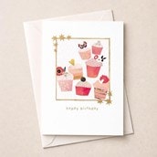 Birthday Card -  Cupcakes