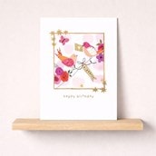 Birthday Card - Birds Birthday Card - Birds
