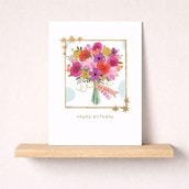 Birthday Card - Bunch Of Flowers Birthday Card - Bunch Of Flowers