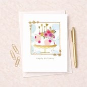 Birthday Card -  Cake