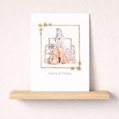 Birthday Card - Lady In a Gown Birthday Card - Lady In a Gown
