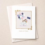 Birthday Card - Dog On A Bicyle Birthday Card - Dog On A Bicyle