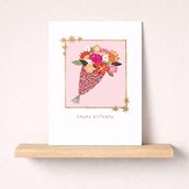 Birthday Card -  Bunch Of Flowers