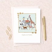 Birthday Card -  Circus Animals