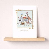 Birthday Card - Circus Animals Birthday Card - Circus Animals