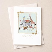 Birthday Card -  Circus Animals