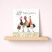 Age 60 Birthday Card - Shopping Trip