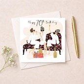 Age 70 Birthday Card - Spa