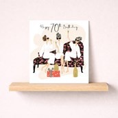 Age 70 Birthday Card - Spa