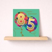 Age 85 Birthday Card - Balloons