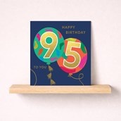 Age 95 Birthday Card - Balloons Age 95 Birthday Card - Balloons