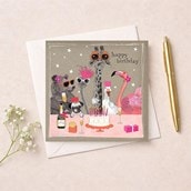Birthday Card - Party Animals