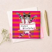 Birthday Card - Birthday Cat
