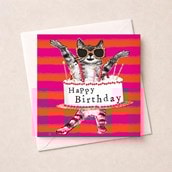 Birthday Card - Birthday Cat Birthday Card - Birthday Cat