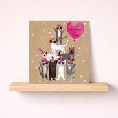 Birthday Card - Cat Pyramid Birthday Card - Cat Pyramid