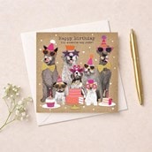 Birthday Card - Dogs And Cakes