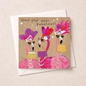 Birthday Card - One More Year Fabulous