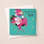 Age 60 Birthday Card - Sensational at 60 Age 60 Birthday Card - Sensational at 60