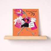 Age 70 Birthday Card - Sensational at 70 Age 70 Birthday Card - Sensational at 70