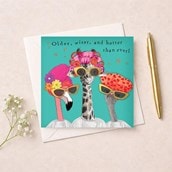 Birthday Card - Older, Wiser and Hotter