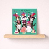 Birthday Card - Birthday Cats
