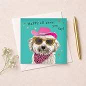 Birthday Card - Happy All About You Day Dog