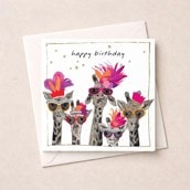 Birthday Card - Birthday Giraffes Birthday Card - Birthday Giraffes