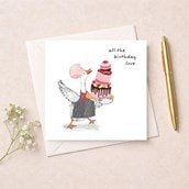 Birthday Card - Baking Goose