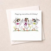 Birthday Card - Flapping Marvelous