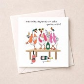 Open Card - Maturing Depends On Who You're With