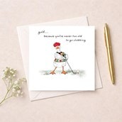 Birthday Card - Golfer Goose