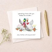Anniversary Card - Spending Time With You Anniversary Card - Spending Time With You