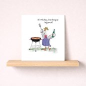 Birthday Card - BBQ Goose