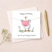 Birthday Card - Big Girl Pants Birthday Card - Big Girl Pants