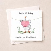 Birthday Card - Big Girl Pants Birthday Card - Big Girl Pants