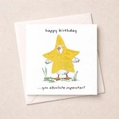 Birthday Card - Superstar Goose Birthday Card - Superstar Goose