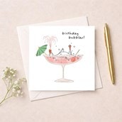 Birthday Card - Goose In A Cocktail Birthday Card - Goose In A Cocktail