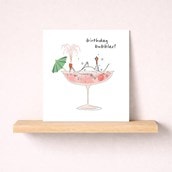 Birthday Card - Goose In A Cocktail Birthday Card - Goose In A Cocktail