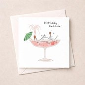 Birthday Card - Goose In A Cocktail