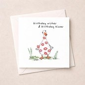 Birthday Card - Goose Kisses Birthday Card - Goose Kisses
