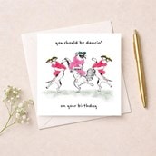 Birthday Card - Dancing Dogs Birthday Card - Dancing Dogs
