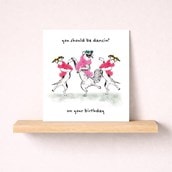 Birthday Card - Dancing Dogs